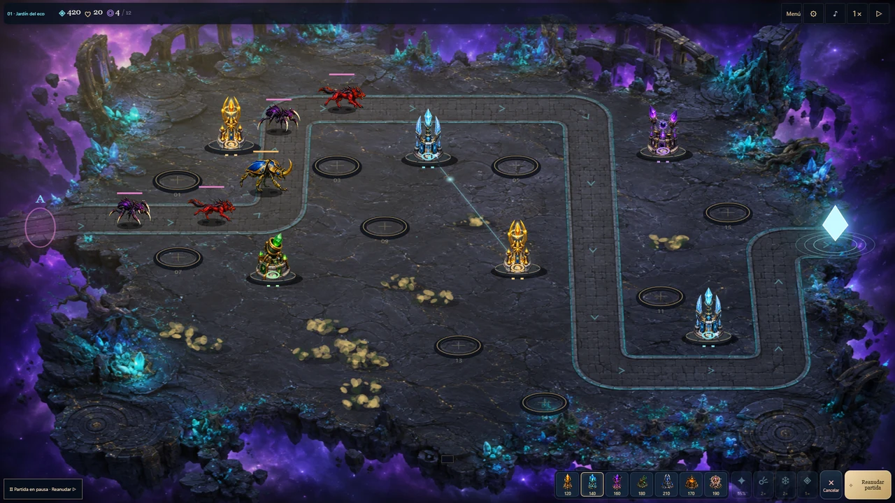 Combate de UMBRAL en el jardín del santuario